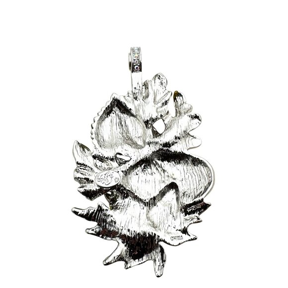 Kirks Folly Womens Crystal Magnetic Enhancer Pendant Fall Leaves - Picture 3 of 3